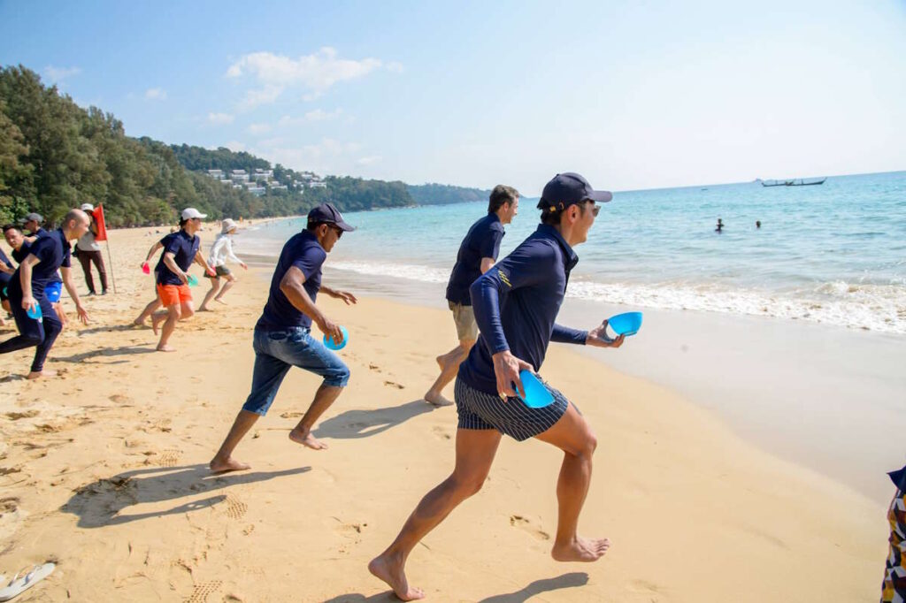 Beach olympics team building khao lak